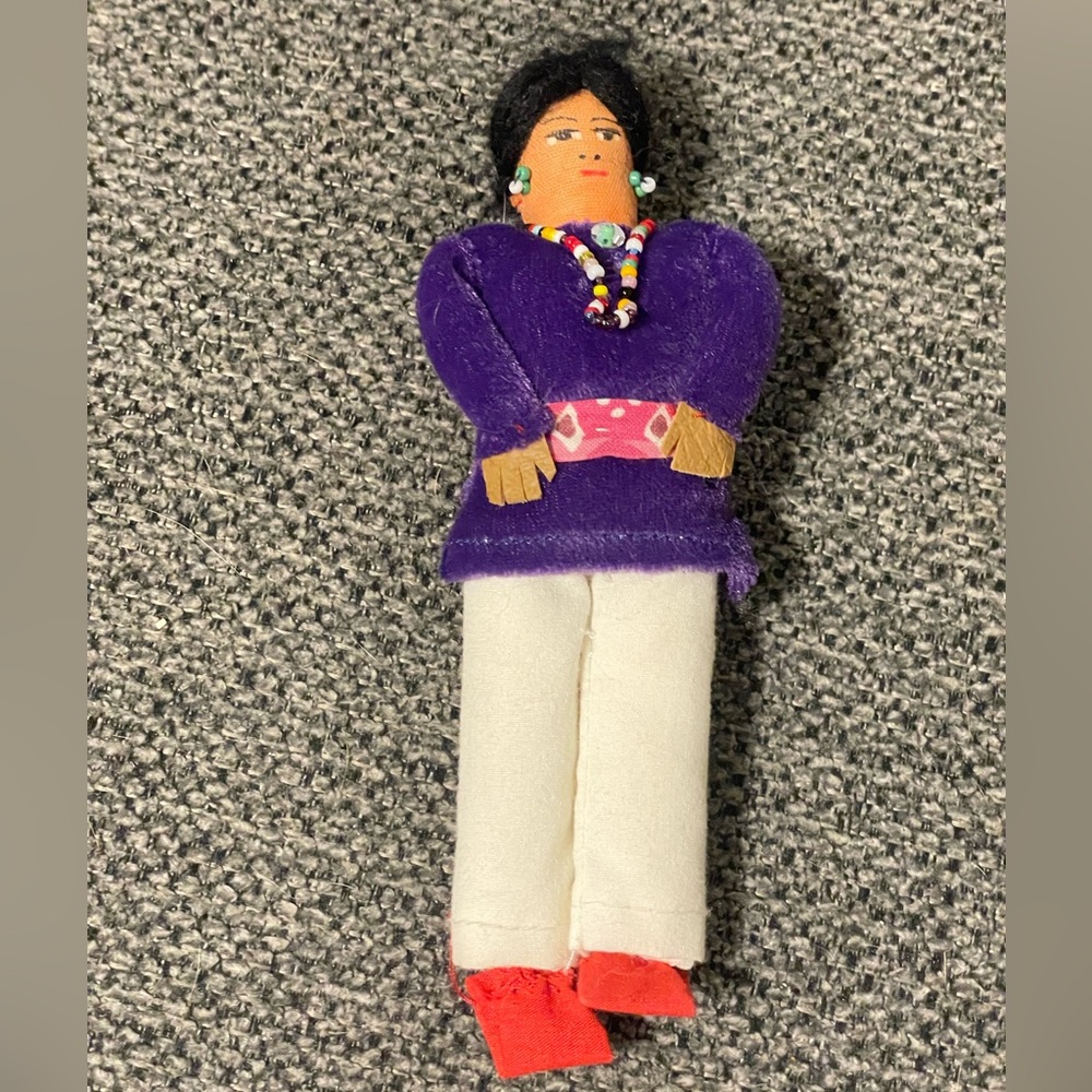 Native American Vintage Navajo 6" Dolls Bead Necklace Handmade